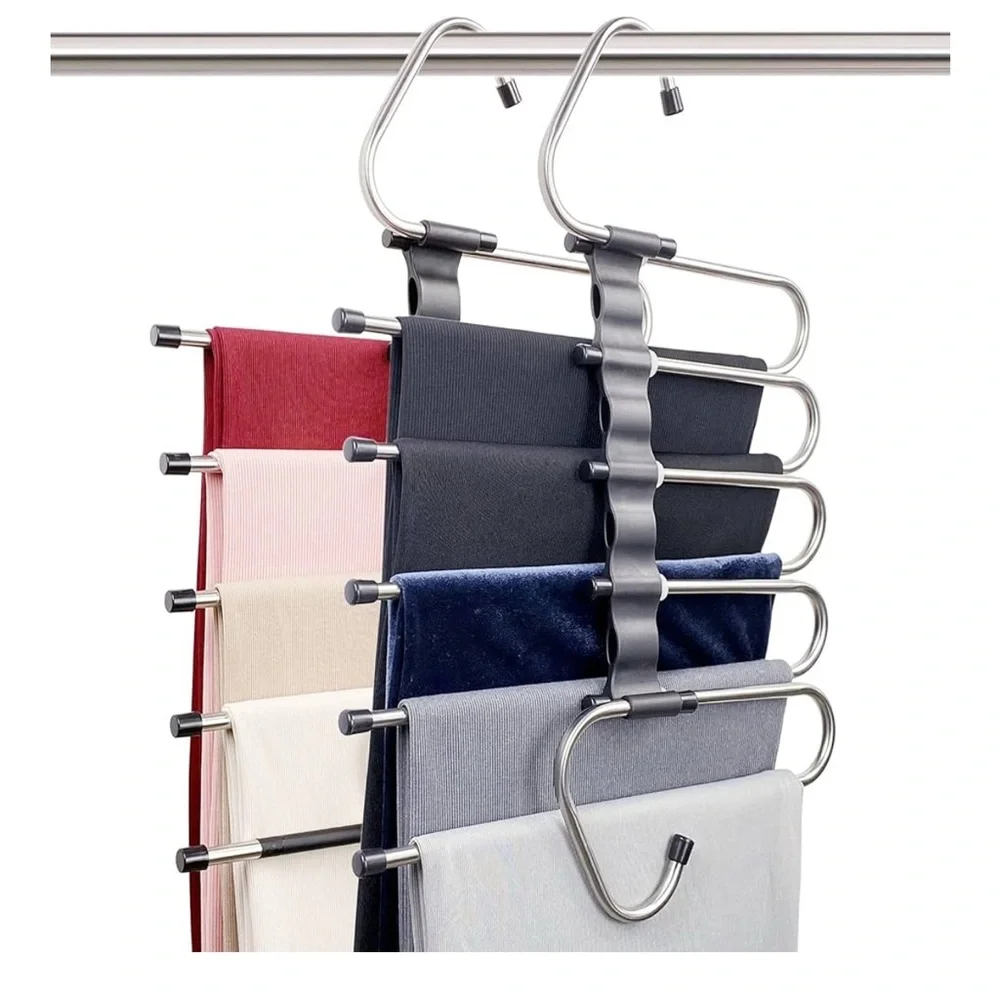 2 Pack* Space Saving Pants Hangars